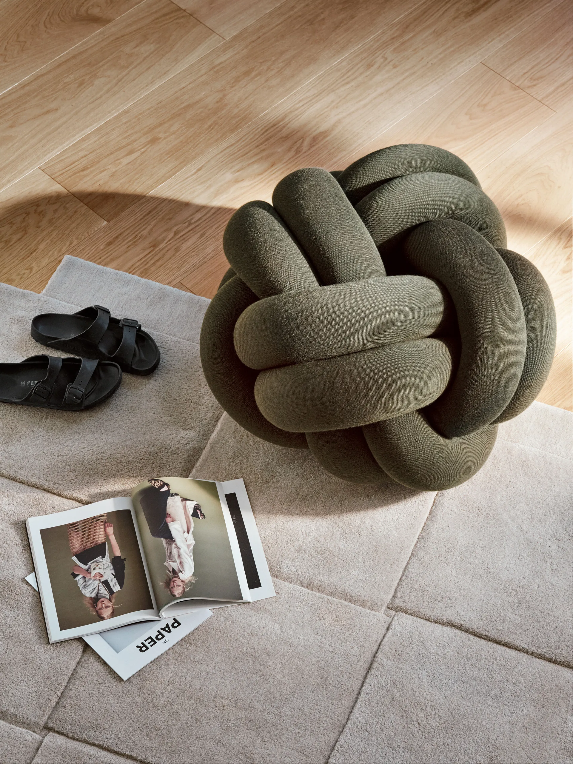 Knot pute XL, Forest Green Design House Stockholm