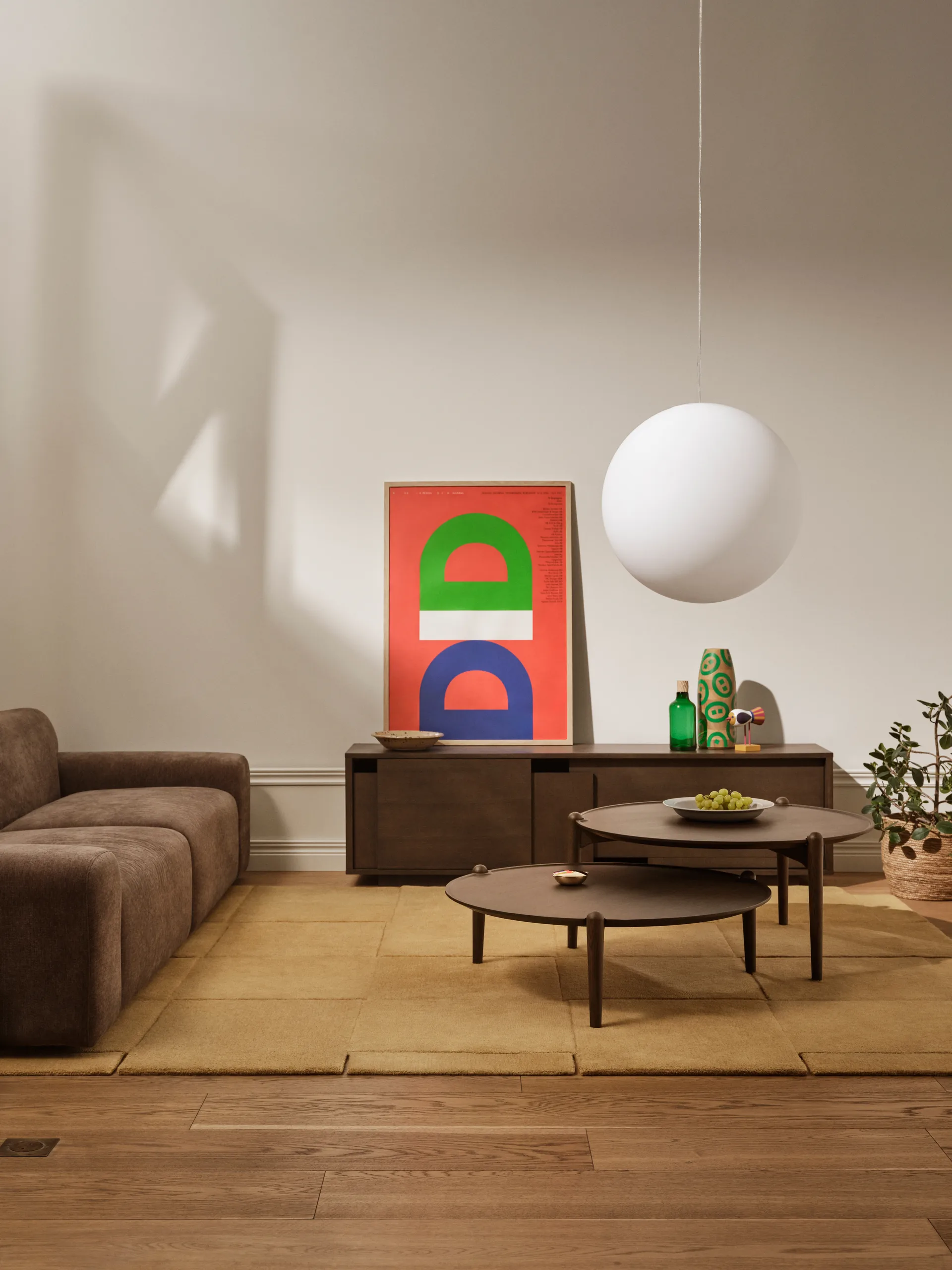 Layer skjenk, Mørk eik, 180x51 cm Design House Stockholm