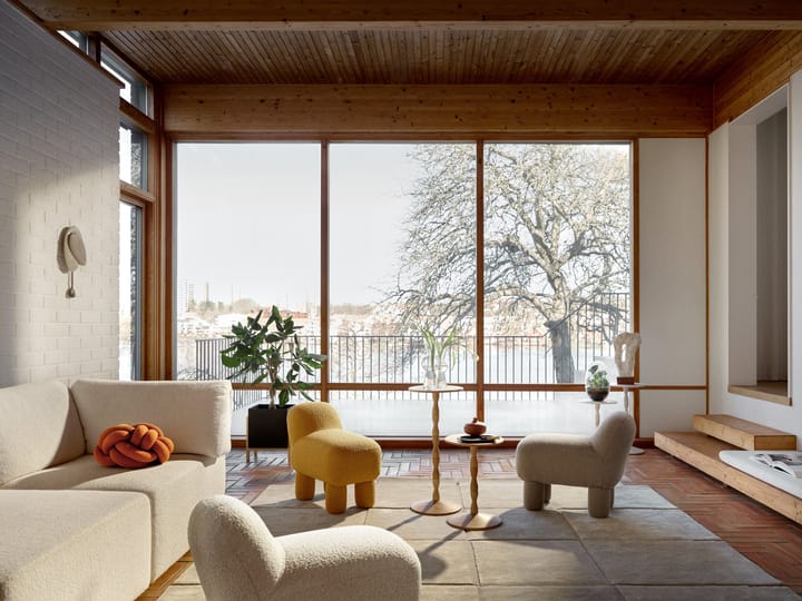Lulu puff 36 x 65 cm, Cream Design House Stockholm