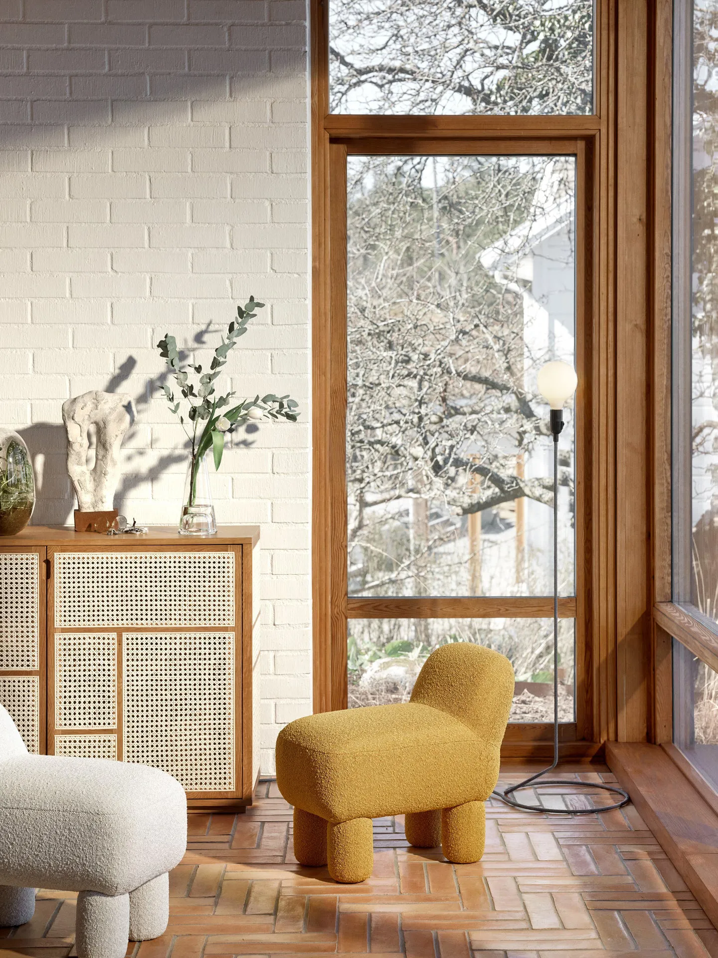 Lulu puff 36 x 65 cm, Gul Design House Stockholm