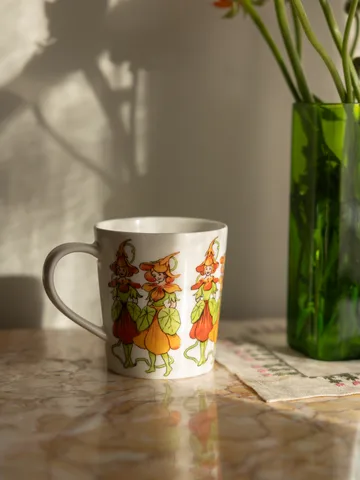 Nasturtium krus med hank 40 cl - White - Design House Stockholm