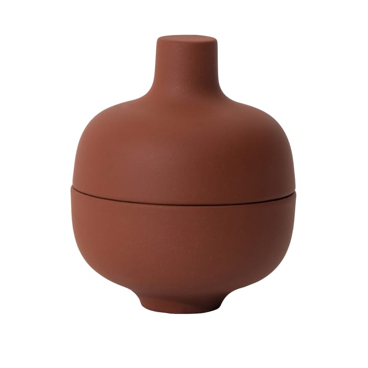 Sand skål med lokk S Ø 8,2 cm - Red clay - Design House Stockholm