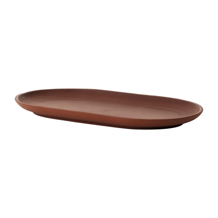Sand tallerken oval 12,5 x 20 cm - Red clay - Design House Stockholm