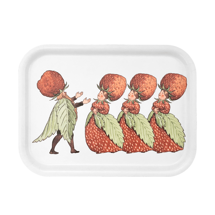 The Strawberry Family brett 20 x 27 cm - White  - Design House Stockholm