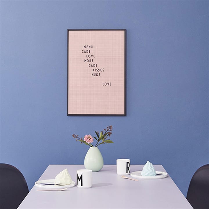 Design Letters bokstavstavle A2, Rosa Design Letters