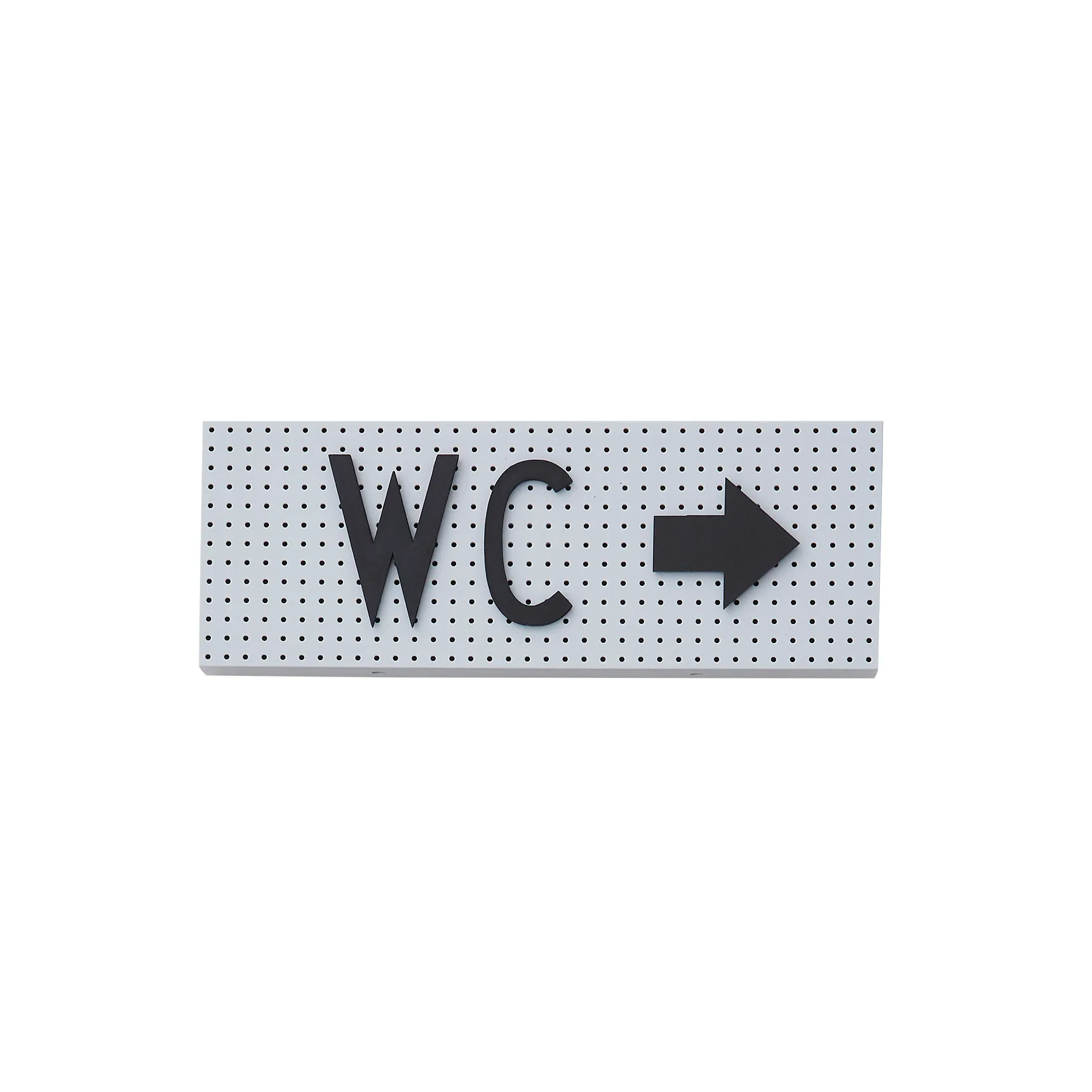 Design Letters Bokstavstavle The Sign, grå Design Letters