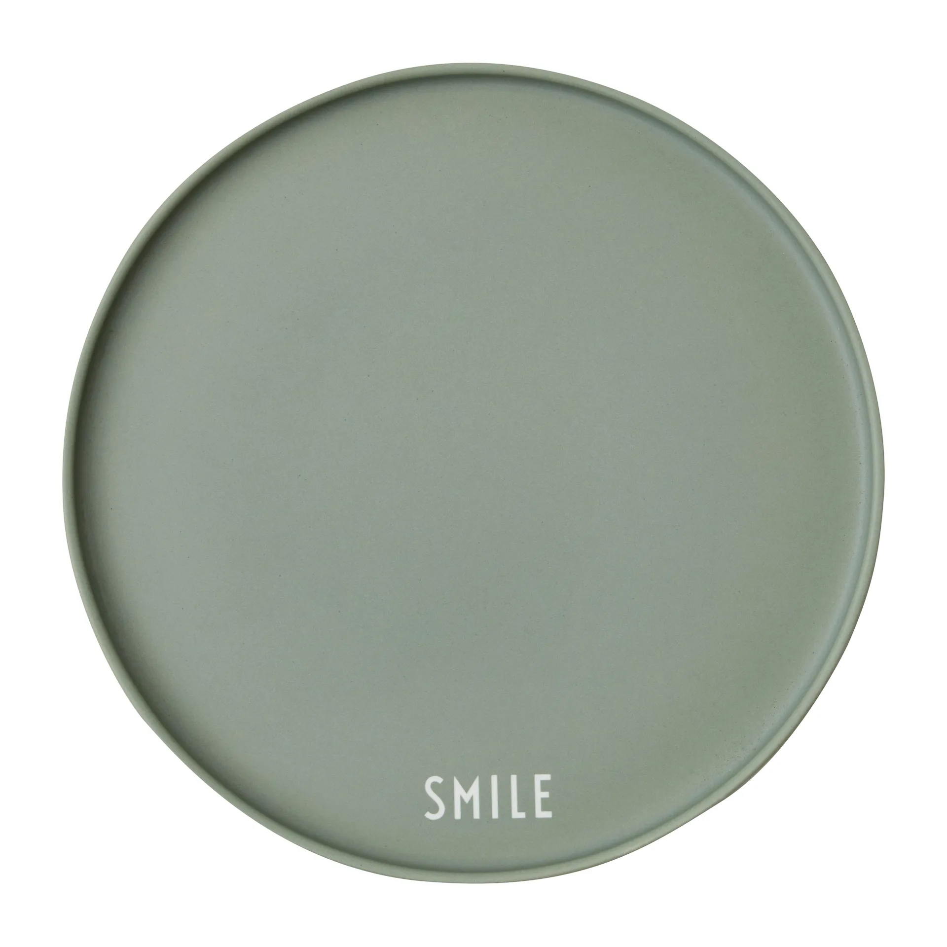 Design Letters favorittallerken Ø 22 cm, Smile-green Design Letters