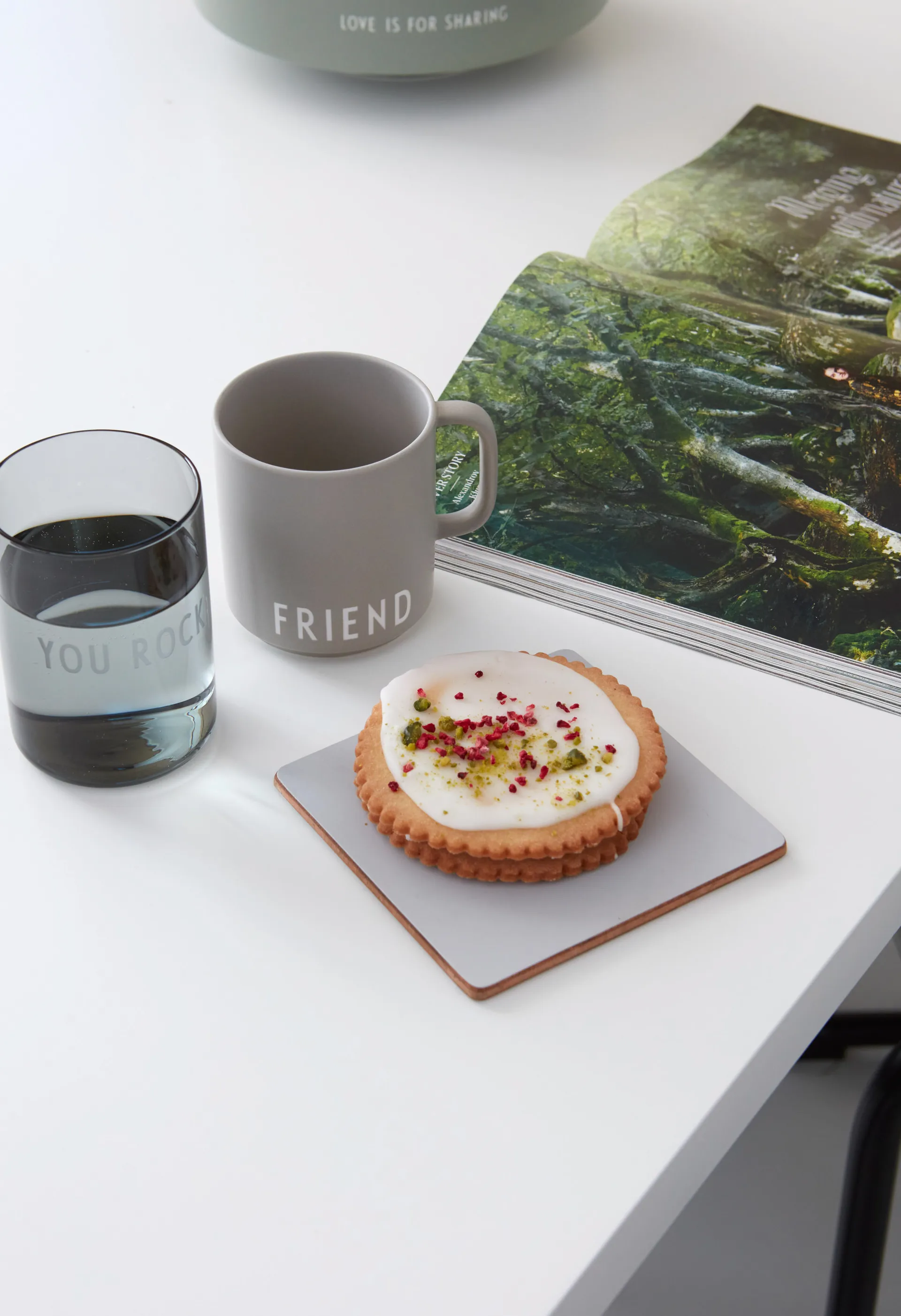 Design Letters favorittglass 35 cl, You rock-black Design Letters