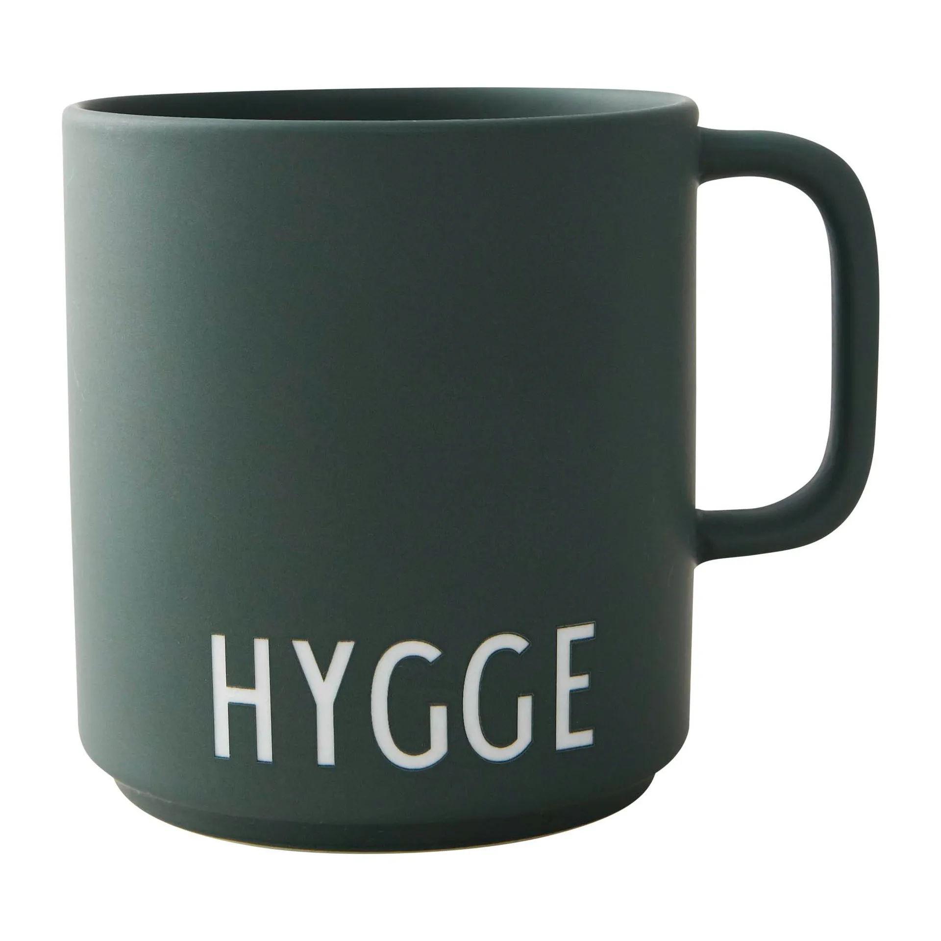Design Letters favorittkopp med hank 25 cl, Hygge-dark green Design Letters