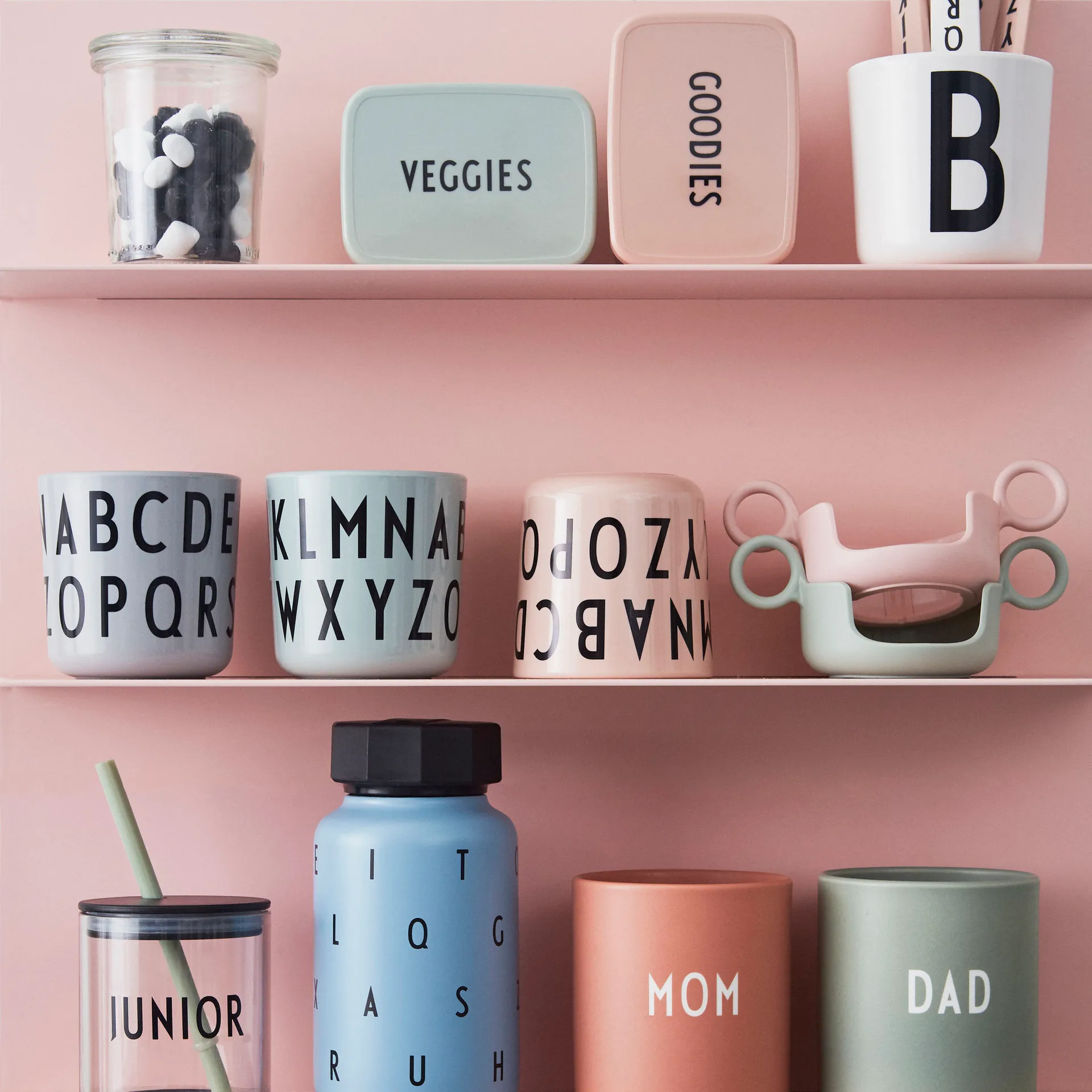 Design Letters Snack Box til matboksen, Nude Design Letters
