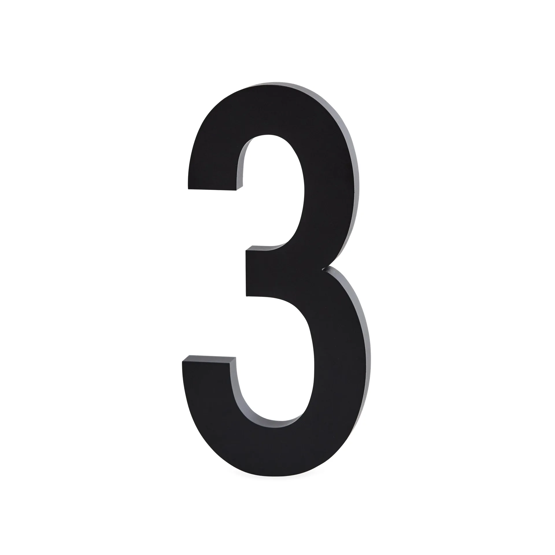 Design Letters tall aluminium 50 mm, 3 Design Letters