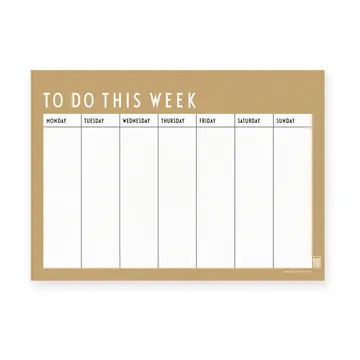 Design Letters ukeplan - Beige - Design Letters