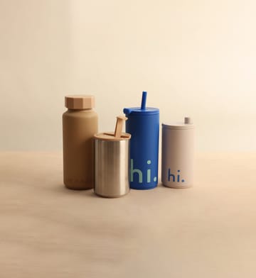 Travel Life termosflaske med sugerør 50 cl - Hi-cobalt blue - Design Letters