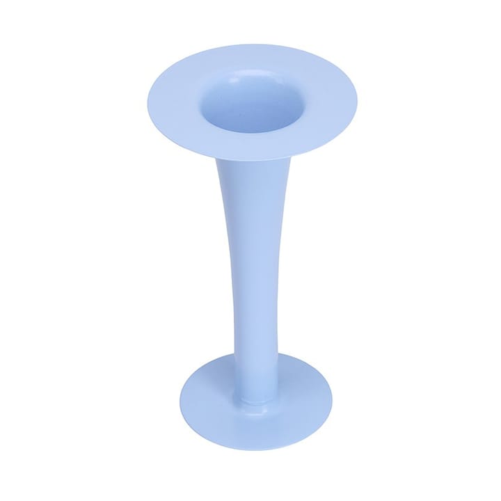 Trumpet 2-i-1 vase og lysestake 24 cm - Blue - Design Letters