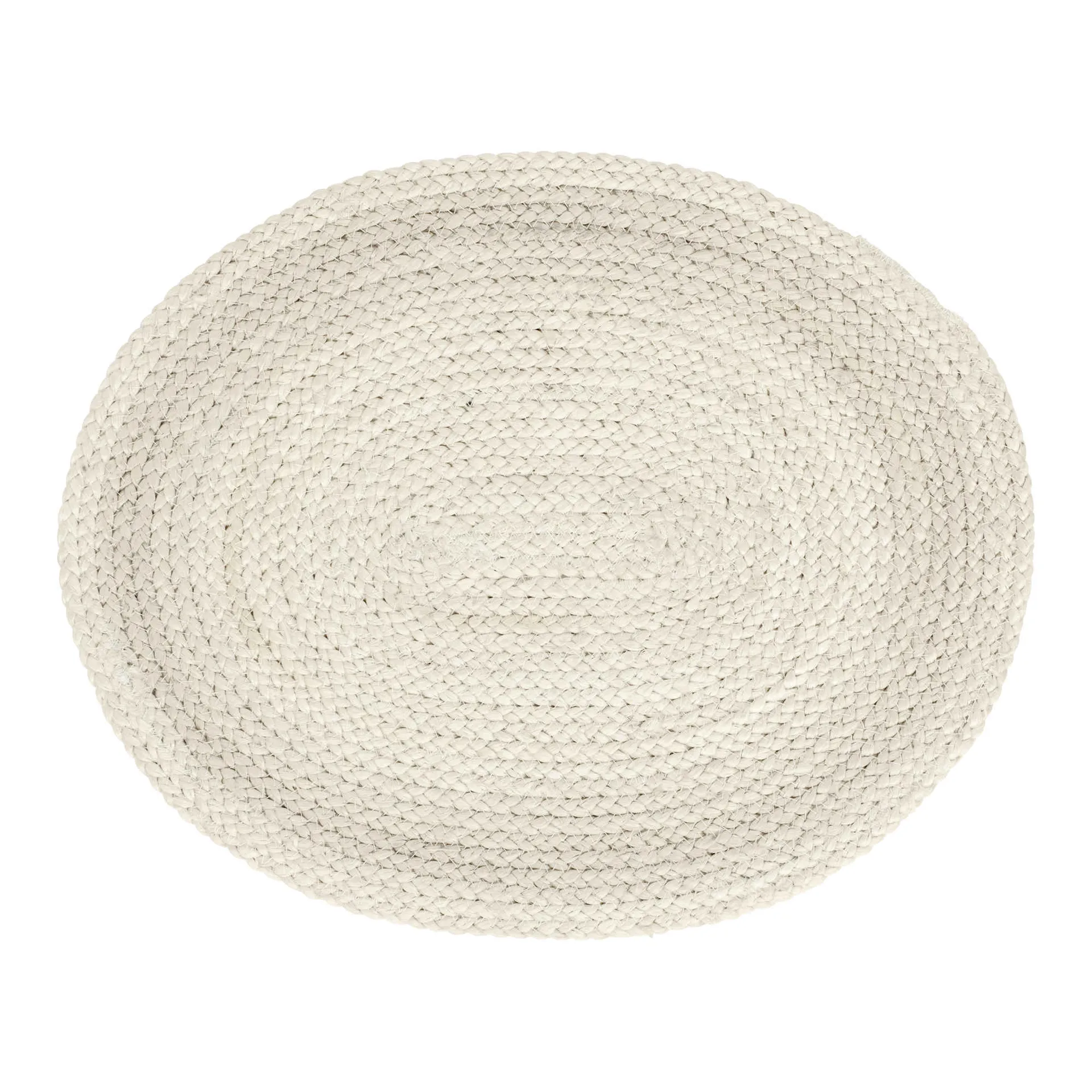 Braided spisebrikke oval, Ivory Dixie