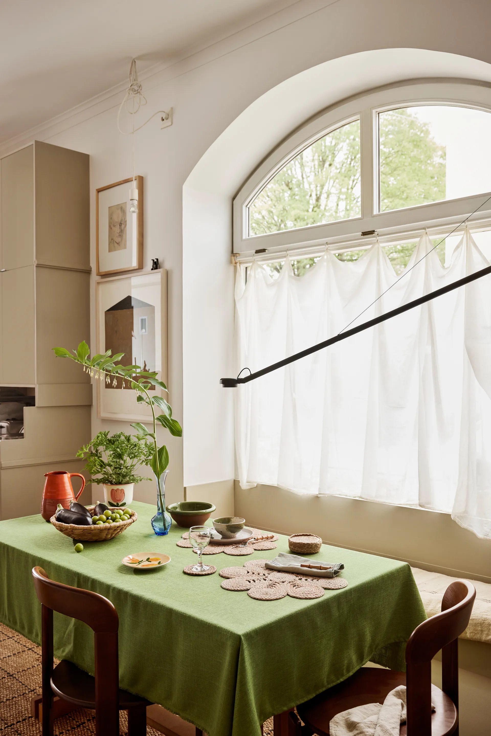 Elin glassunderlag Ø10,5 cm 6-pakning, Natur Dixie