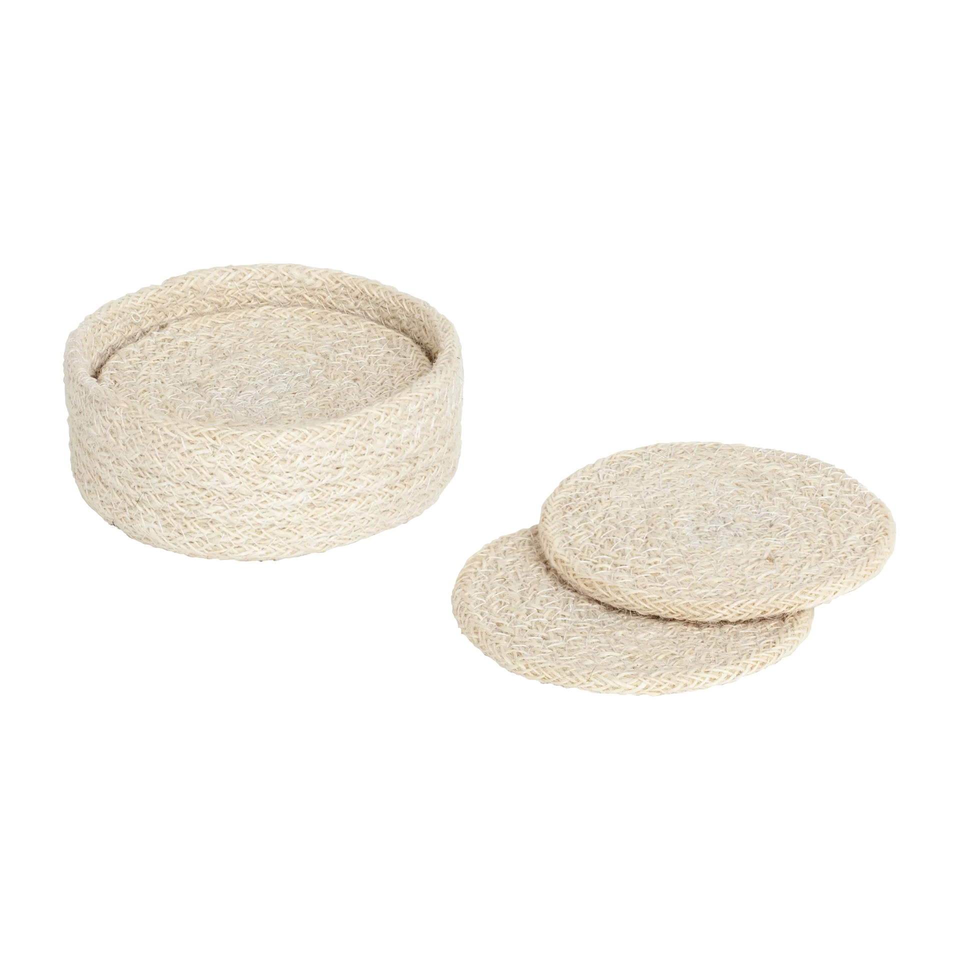 Ella glassunderlag Ø 10,5 cm 6-pakning, Pure white Dixie