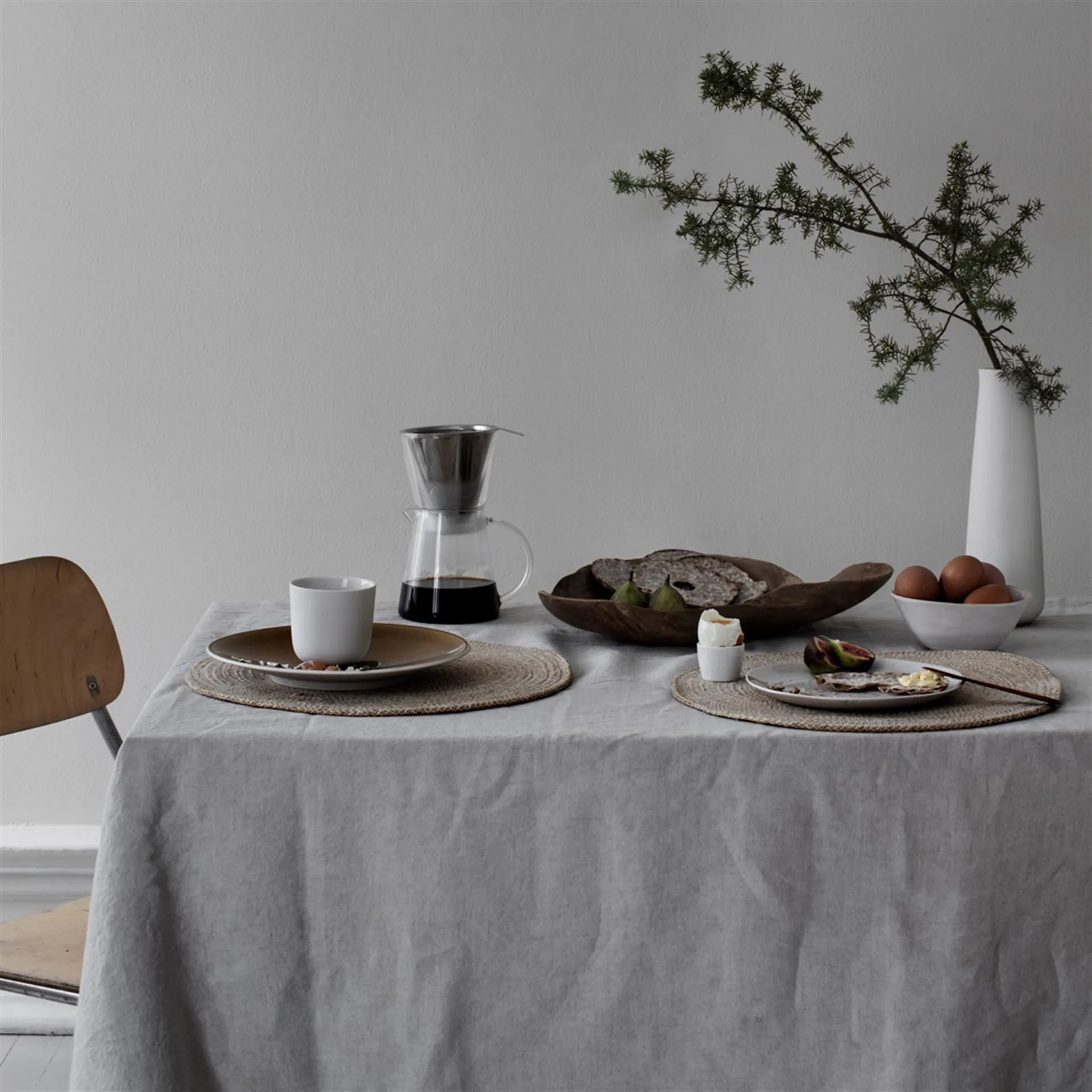 Ella spisebrikke Ø38 cm, natur Dixie