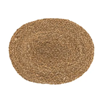 Esther bordbrikke flettet oval - Sjøgress, 45x35 cm - Dixie