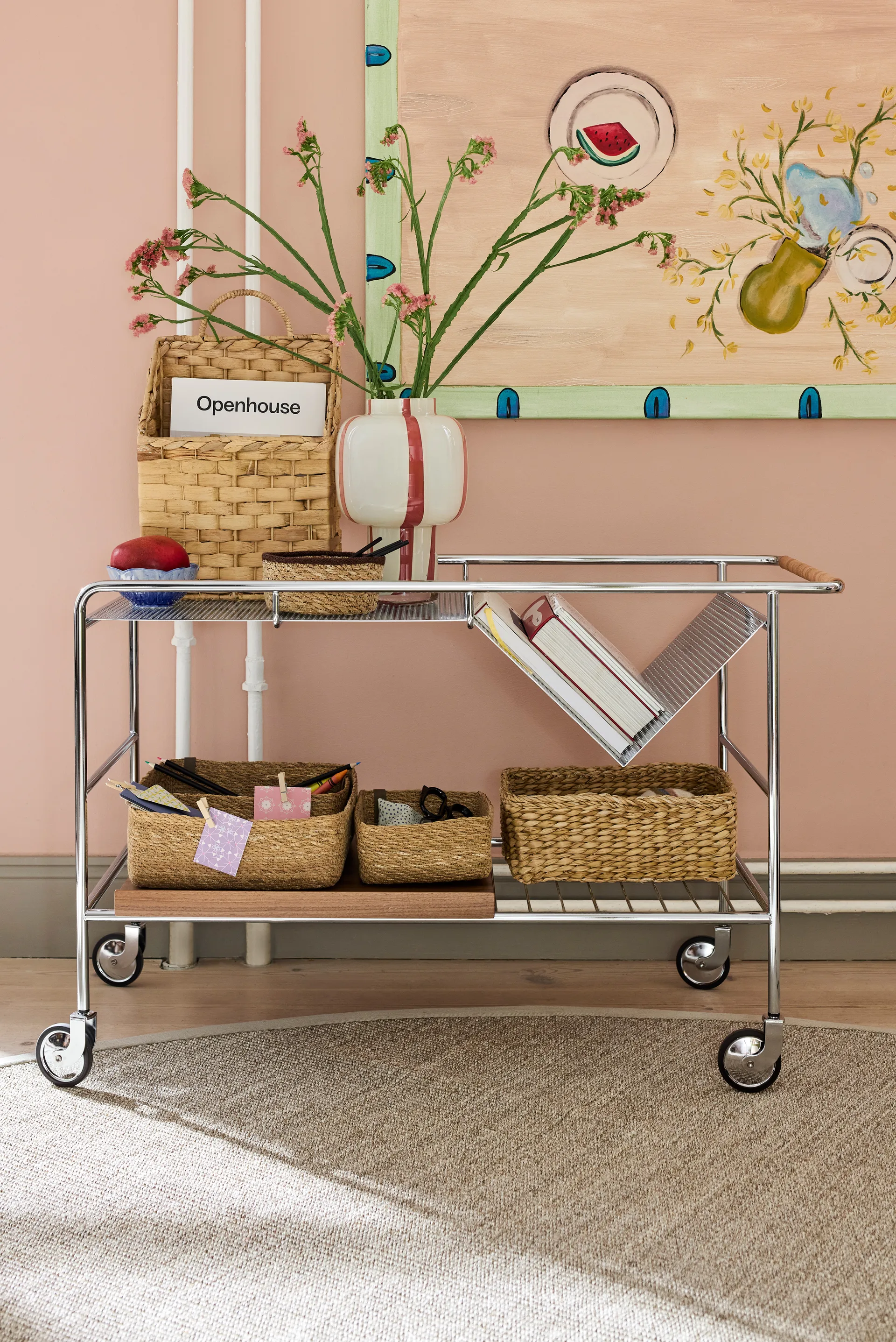 Esther oppbevaringsboks 3 deler, Natural Dixie