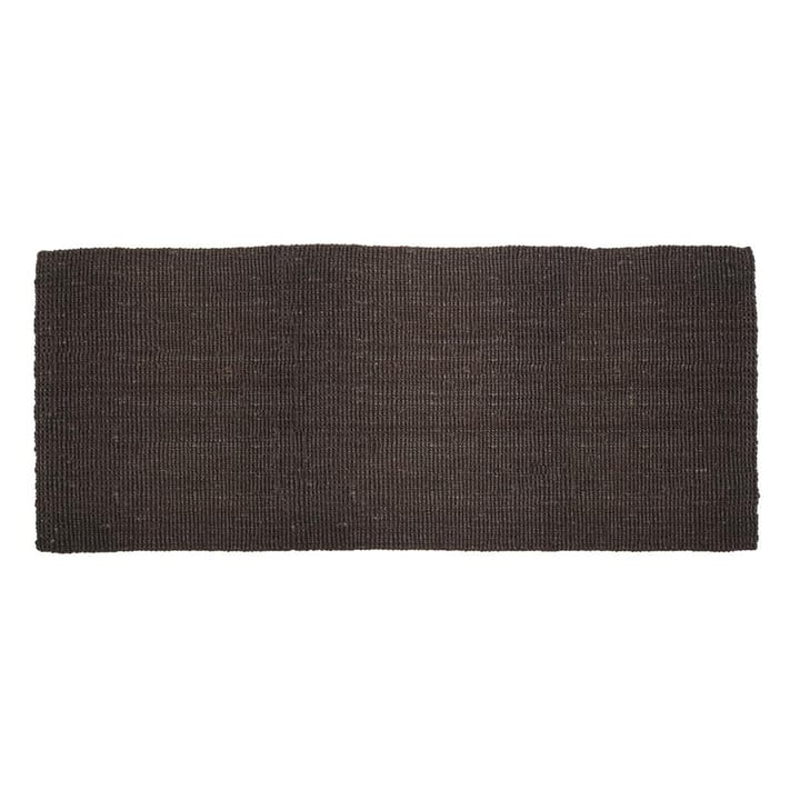 Jute dørmatte svart - 80x180 cm - Dixie