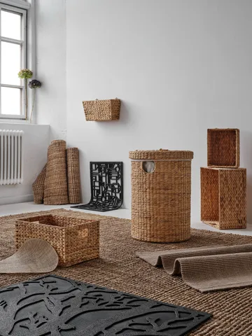 Lily skittentøyskurv rund 2 deler - Natural - Dixie