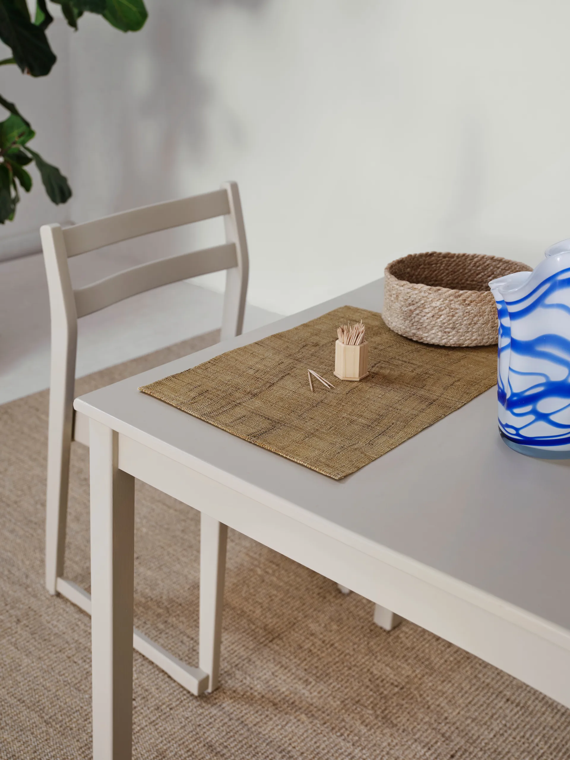 Twisted brødkurv 3-pakning, Natur-grå Dixie