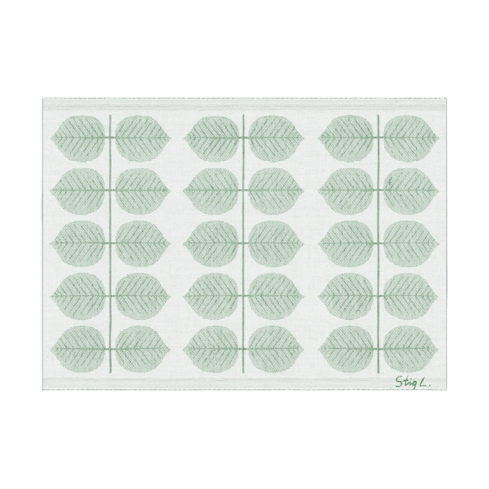 Berså bordbrikke 35x48 cm, Grønn Ekelund Linneväveri