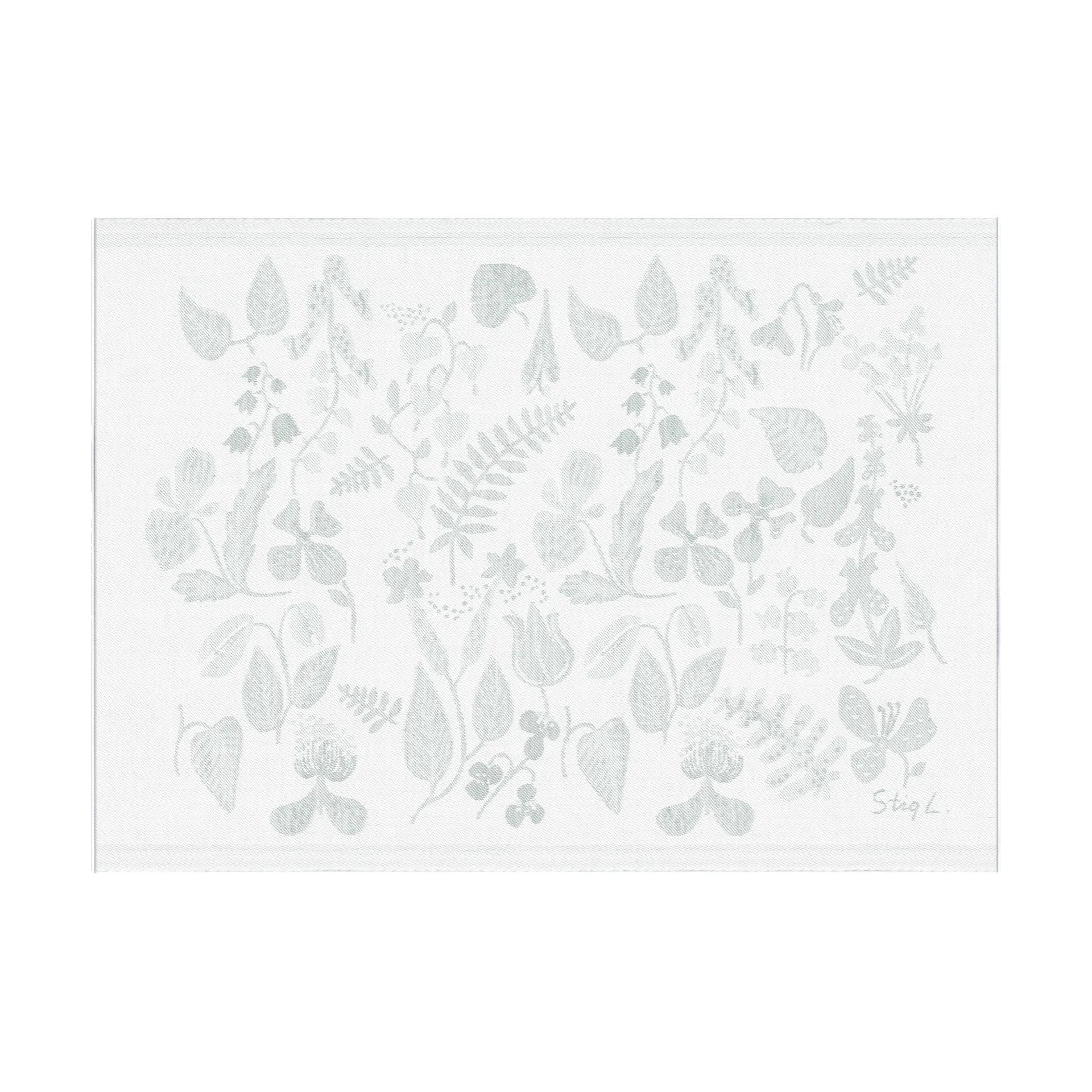 Herbarium putetrekk 35x48 cm, Grå Ekelund Linneväveri