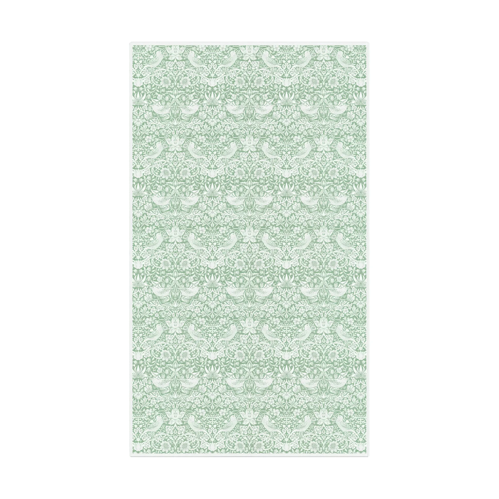 Strawberry Thief duk 150x250 cm, Grønn Ekelund Linneväveri