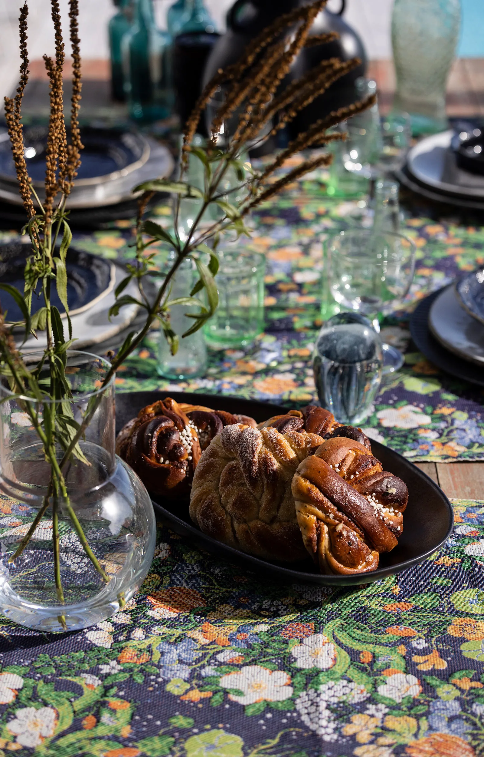 Varme bomullspledd 140x170 cm, Rød Ekelund Linneväveri