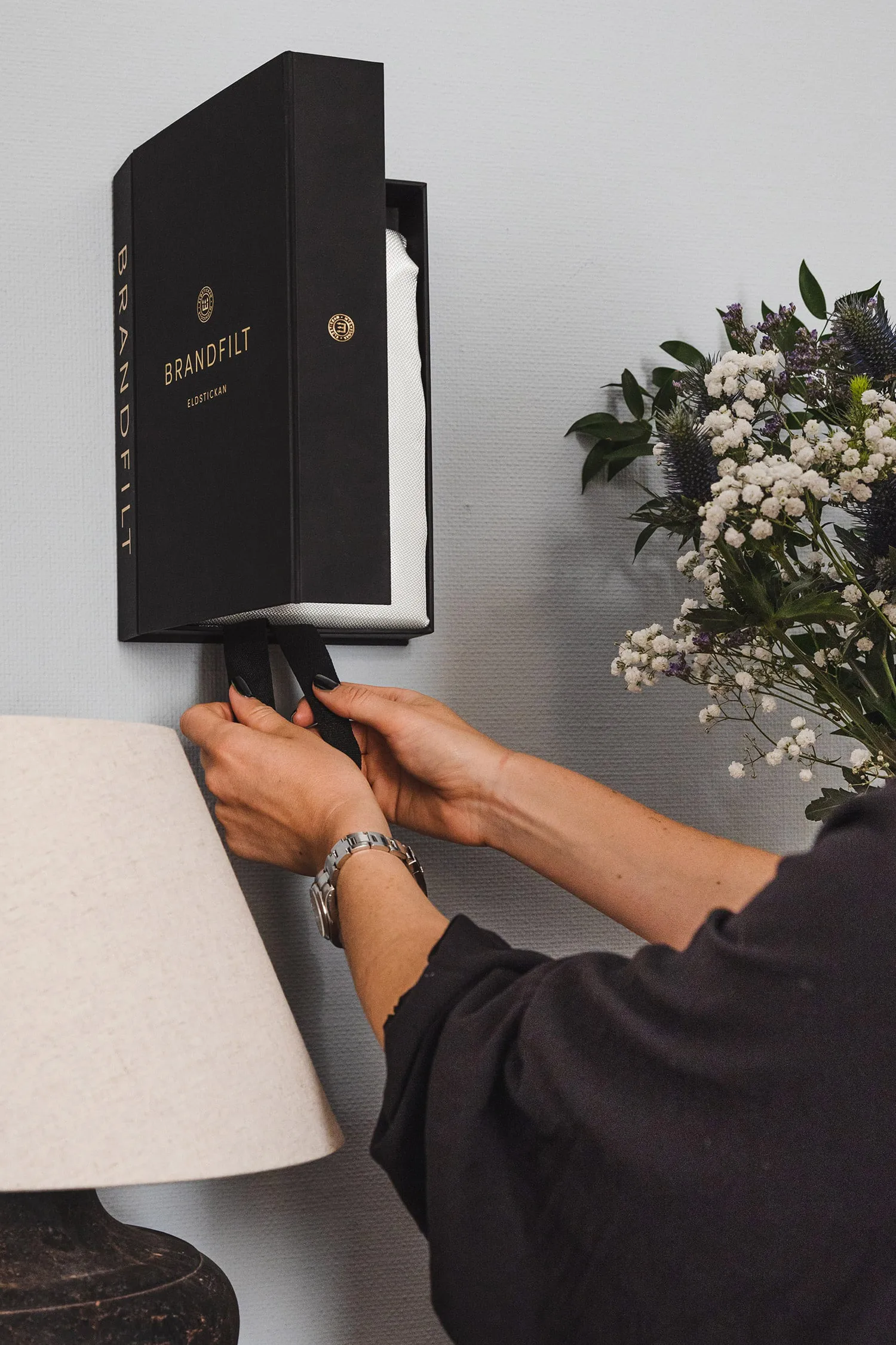 Eldstickan brannteppe 120x120 cm, Svart Eldstickan