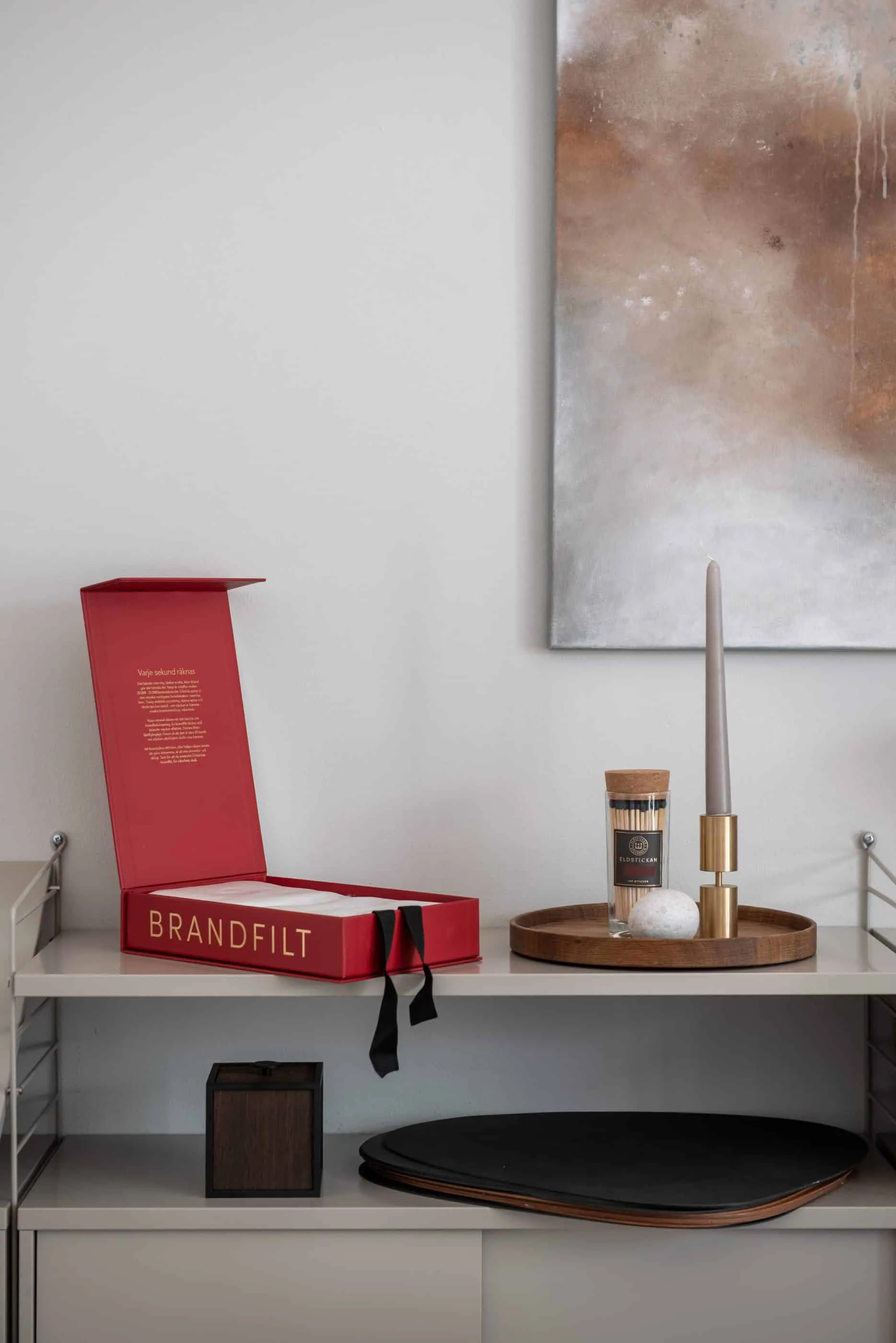 Eldstickan brannteppe 180x120 cm, Rød Eldstickan