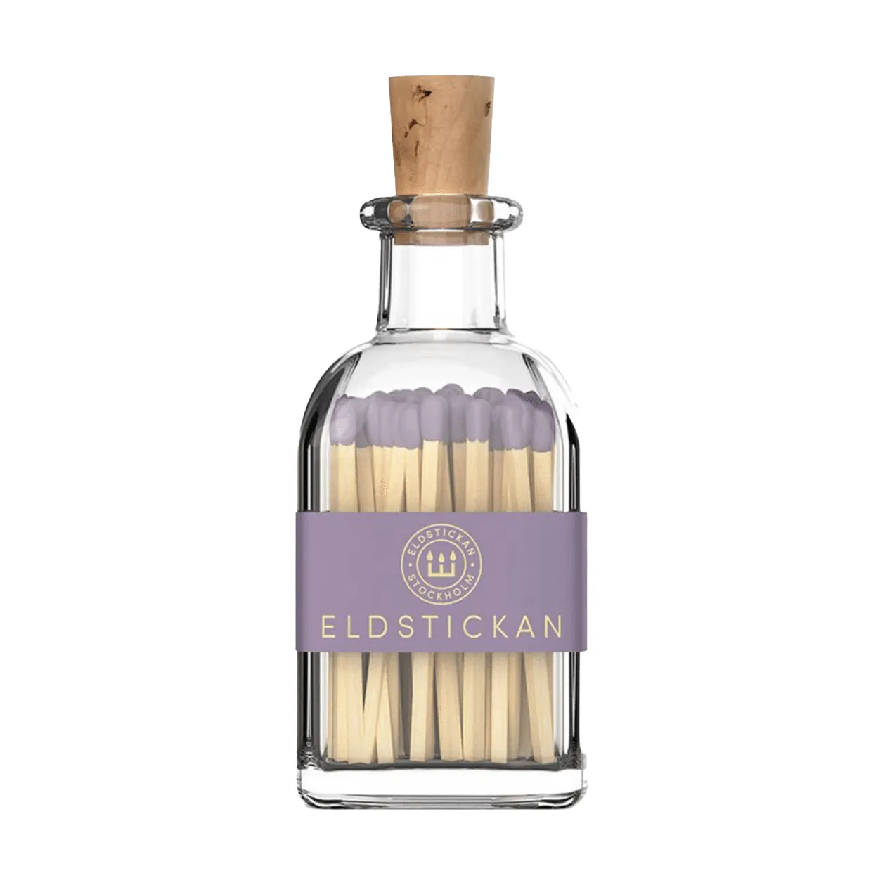Lilla Eldstickan fyrstikkeske, 60 fyrstikker, Liten lavendel Eldstickan