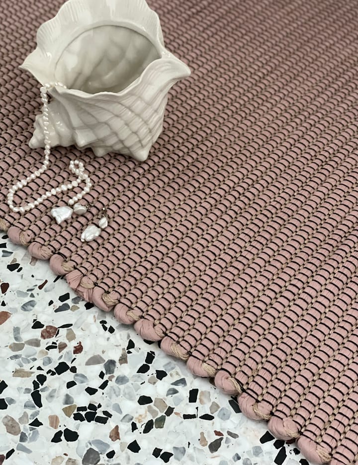 Hazelnut teppe 60 x 180 cm, Light rose Elvang Denmark