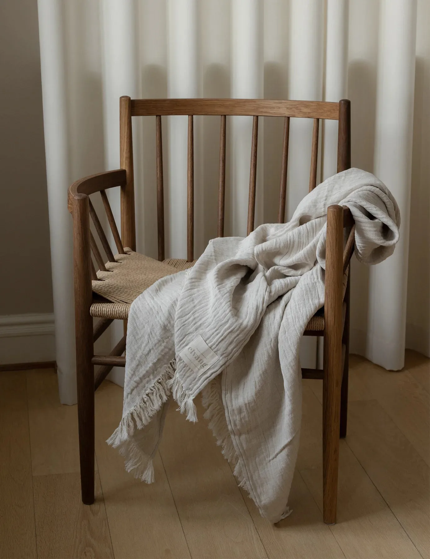 Lavender pledd 130 x 180 cm, Beige Elvang Denmark
