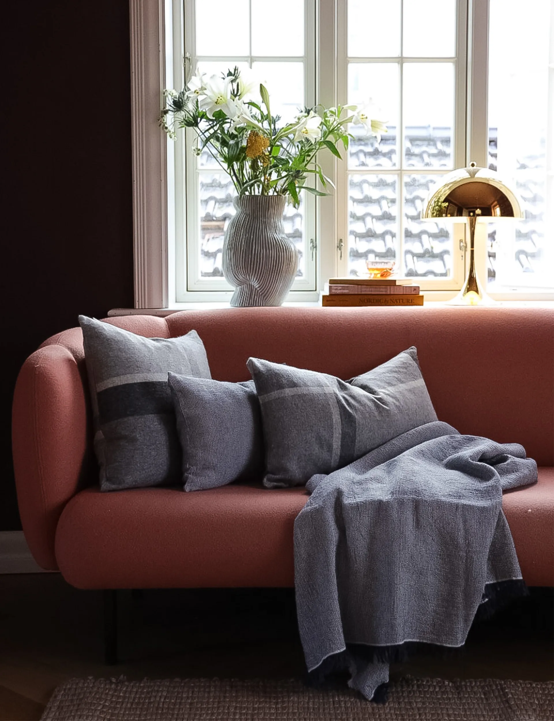 Manhattan putetrekk 40 x 60 cm, Grey Elvang Denmark