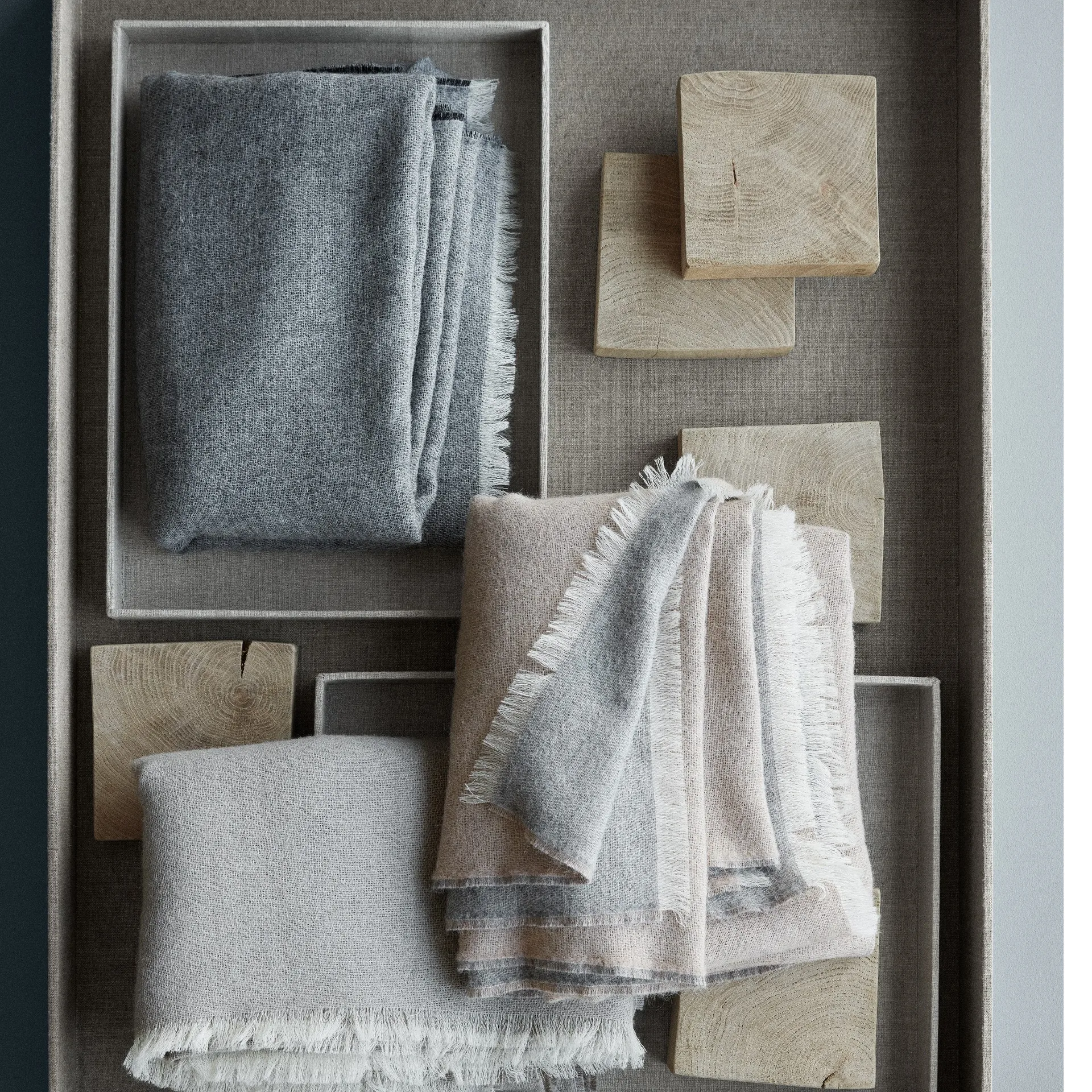 Venice pledd, Hvit-grå Elvang Denmark