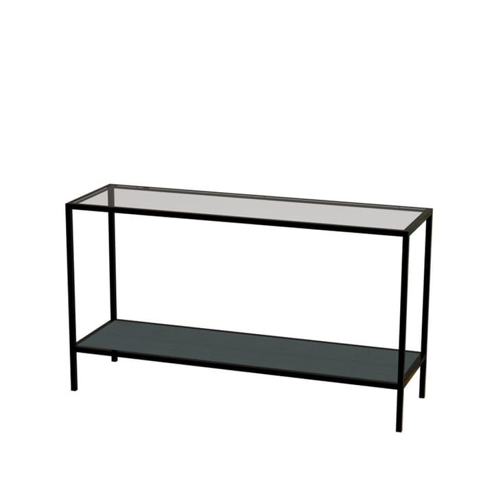 2000 Metall avlastningsbord - svart, 1 glasskive, 1 treplate - Englesson