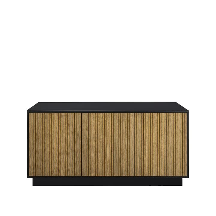 Line skjenk - walnut/black, 3 dører+2 hylle, sokkel - Englesson