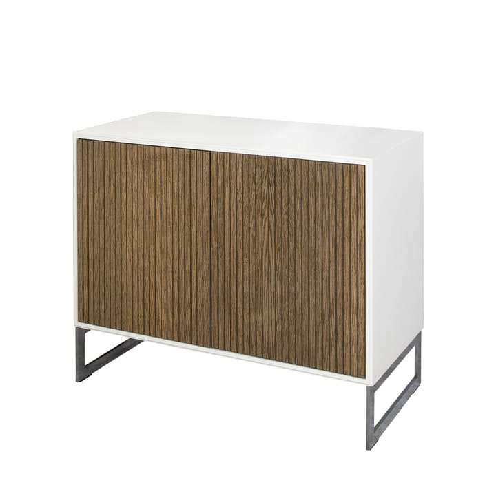 Line skjenk, walnut/white, 2 dører+1 hylle, krombein Englesson