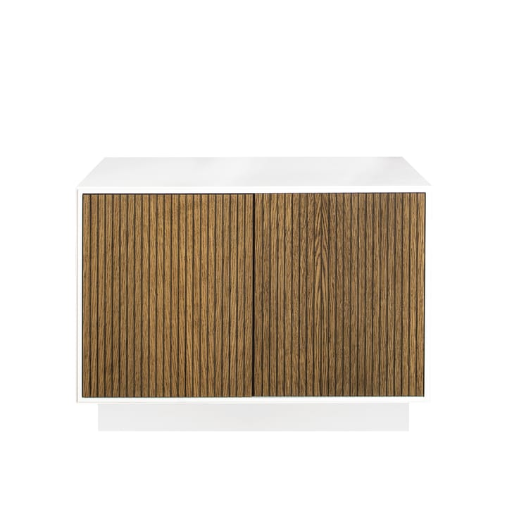 Line skjenk - walnut/white, 2 dører+1 hylle, sokkel - Englesson