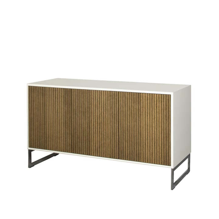 Line skjenk, walnut/white, 3 dører+2 hyller, krombein Englesson