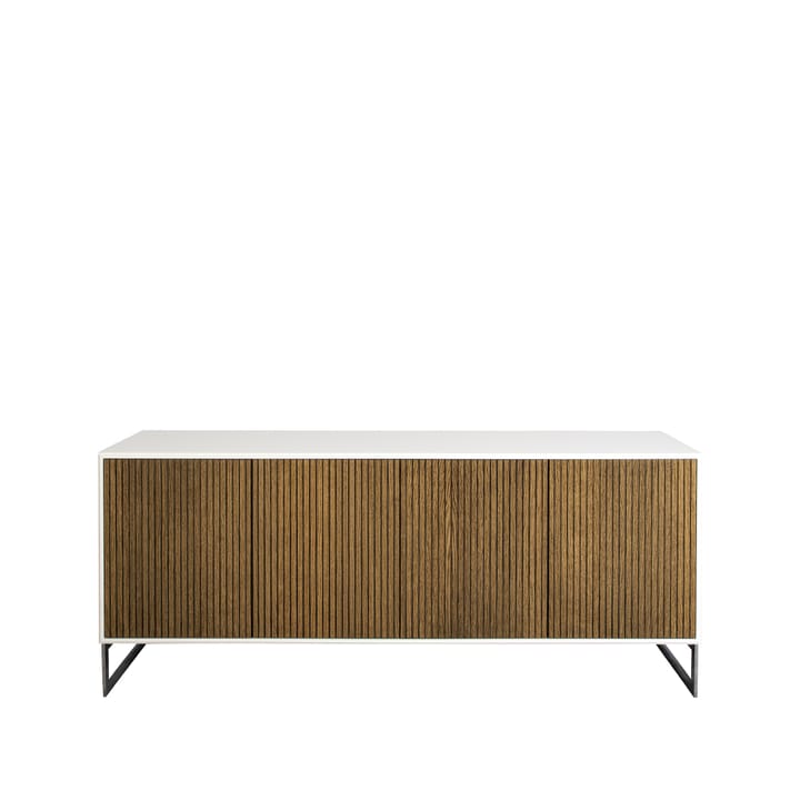 Line skjenk - walnut/white, 4dører+1+1hyller, krombein - Englesson