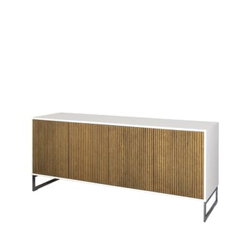 Line skjenk - walnut/white, 4dører+1+1hyller, krombein - Englesson