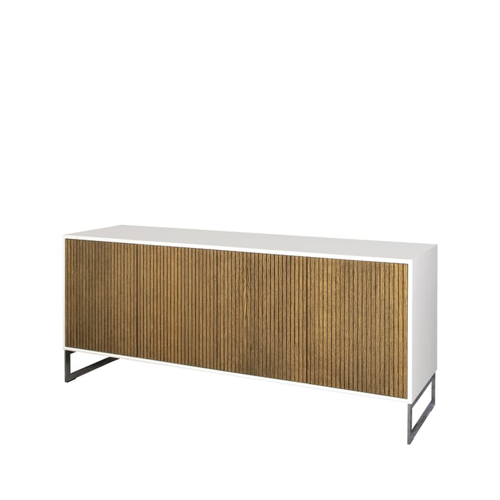 Line skjenk, walnut/white, 4dører+1+1hyller, krombein Englesson