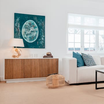 Line skjenk - white, 2 dører+1 hylle, kromben - Englesson