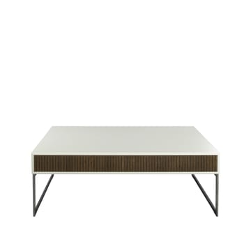 Line sofabord - Walnut/white-130x70cm-kromben - Englesson