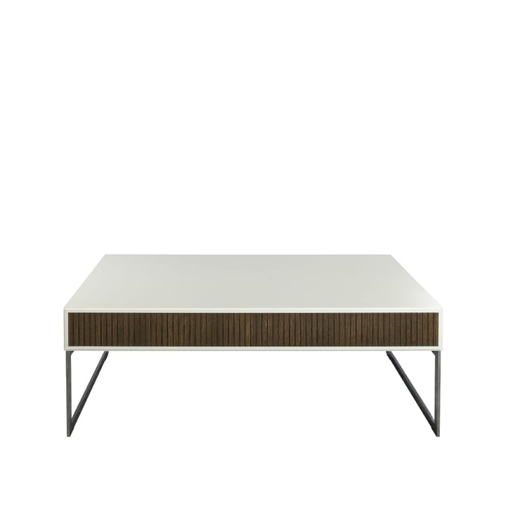 Line sofabord, Walnut/white-130x70cm-kromben Englesson