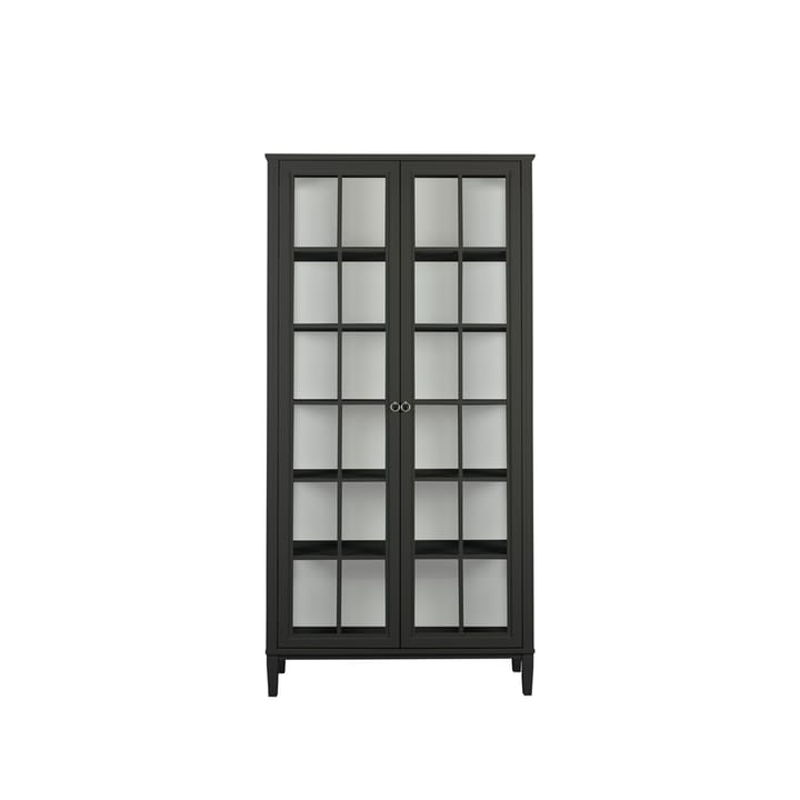 Stockholm 2.0 vitrineskap - svart, glassider - Englesson